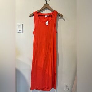 GAP Women's Vibrant Midi Dress - orange NWT